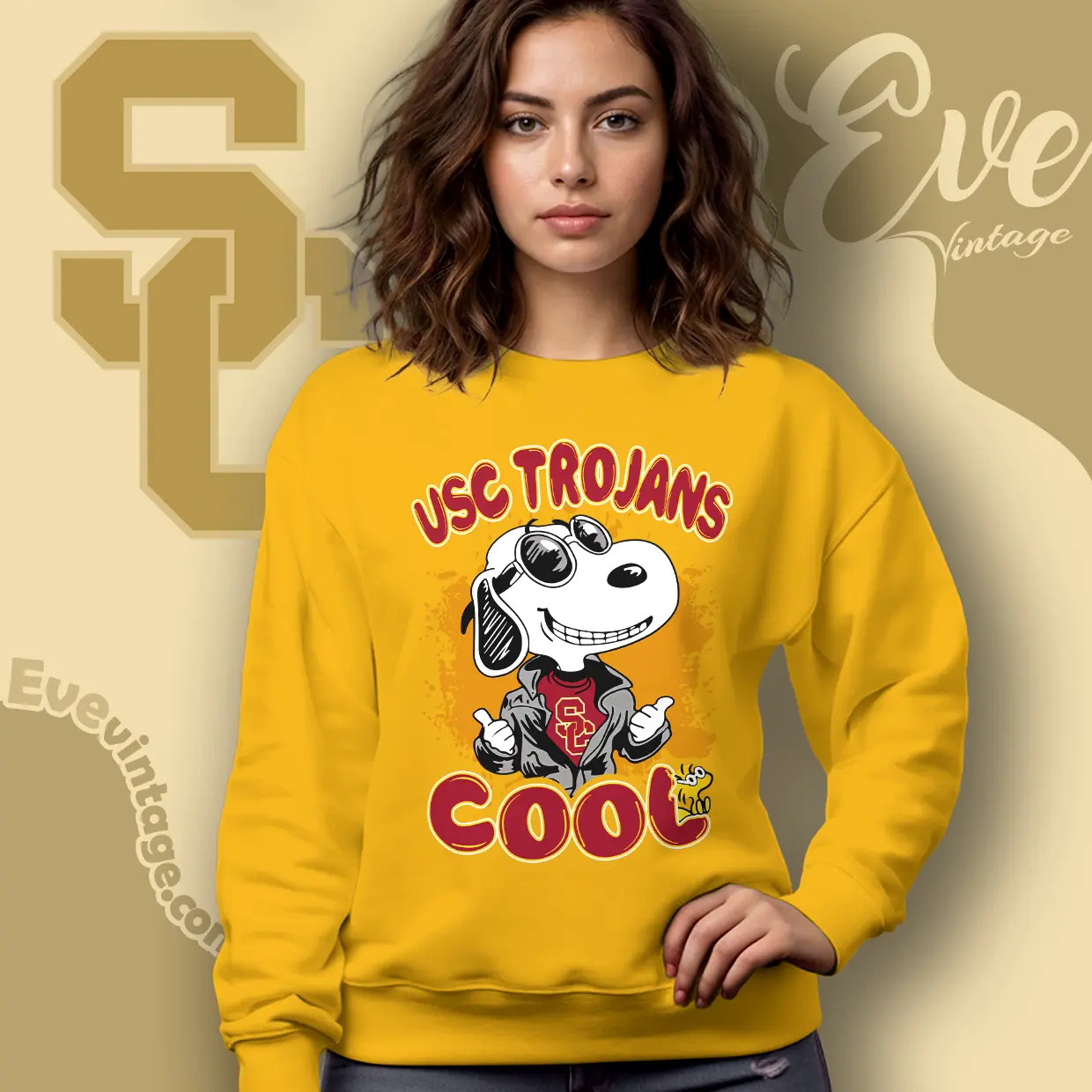 Snoopy Usc Trojans Cool Sweatshirt Snoopy Usc Trojans Cool Sweatshirt