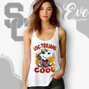 Snoopy Usc Trojans Cool Tank Top Racerback