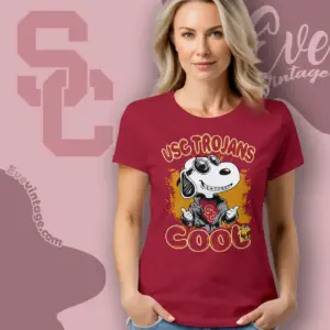 Snoopy Usc Trojans Cool Women T shirt