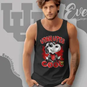 Snoopy Utah Utes Cool Tank Top Racerback
