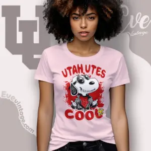 Snoopy Utah Utes Cool Women T shirt