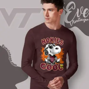 Snoopy Virginia Tech Hokies Cool Long Sleeve Tee