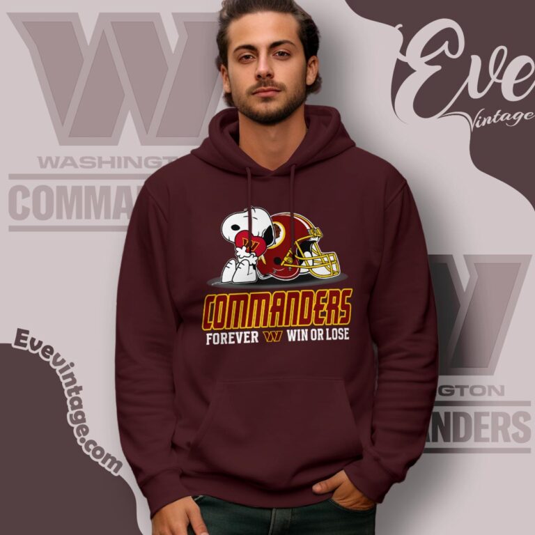 Snoopy Washington Commanders Forever Win Or Lose Shirt Hoodie Snoopy Washington Commanders Forever Win Or Lose Shirt Hoodie