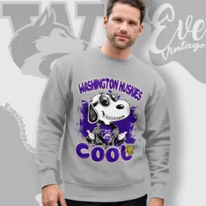 Snoopy Washington Huskies Cool Sweatshirt