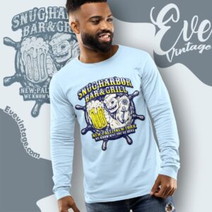 Snug Harbor Bar And Grill Shirt Ny Dive Bar Long Sleeve Tee