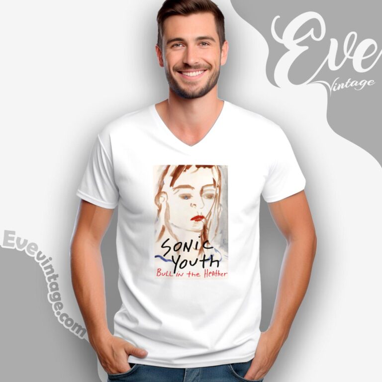 Sonic Youth Bull In The Heather Shirt V Neck TShirt Sonic Youth Bull In The Heather Shirt V Neck TShirt