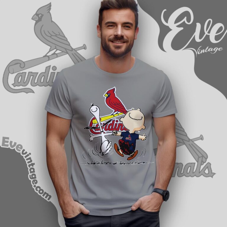 St Louis Cardinals Charlie Brown Snoopy Happy Dancing Shirt T Shirt St Louis Cardinals Charlie Brown Snoopy Happy Dancing Shirt T Shirt