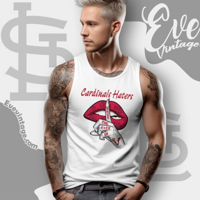St Louis Cardinals Haters Shut The Fuck Up Tank Top Racerback St Louis Cardinals Haters Shut The Fuck Up Tank Top Racerback