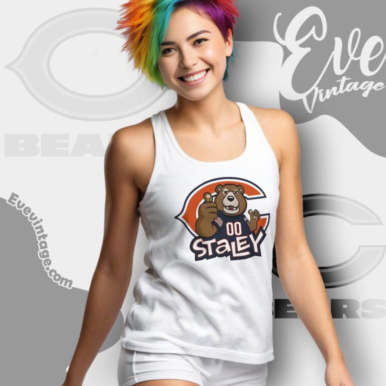 Staley Da Bear Chicago Bears Mascot Shirt Tank Top Racerback Staley Da Bear Chicago Bears Mascot Shirt Tank Top Racerback