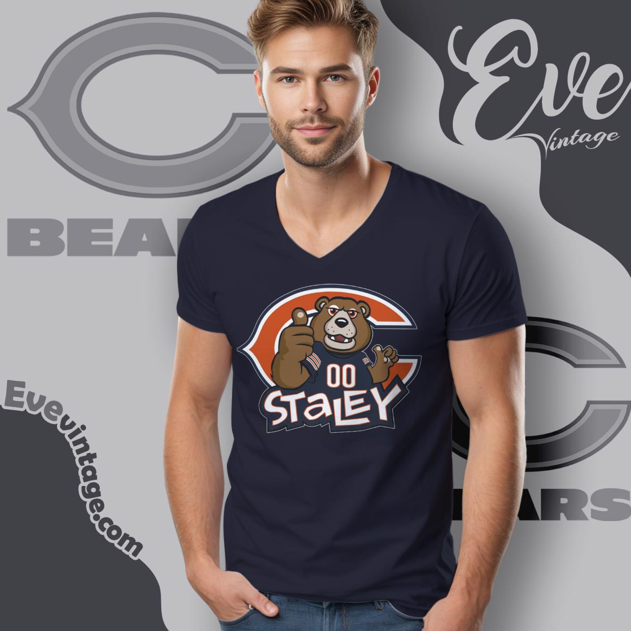 Staley Da Bear Chicago Bears Mascot Shirt Staley Da Bear Chicago Bears Mascot Shirt