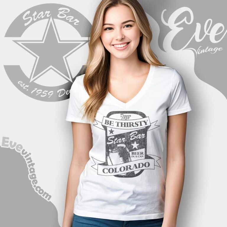 Star Bar Denver Shirt V Neck TShirt Star Bar Denver Shirt V Neck TShirt
