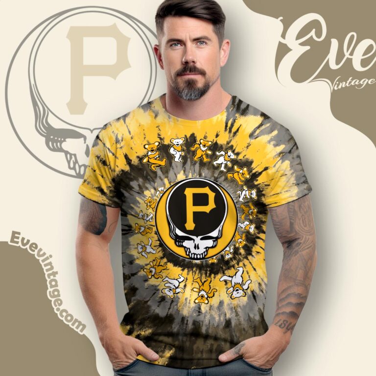 Stealie Pittsburgh Pirates Grateful Dead Tie Dye Shirt T shirt Stealie Pittsburgh Pirates Grateful Dead Tie Dye Shirt T shirt