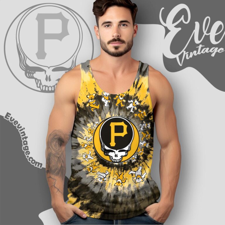 Stealie Pittsburgh Pirates Grateful Dead Tie Dye Shirt Tank Top Racerback Stealie Pittsburgh Pirates Grateful Dead Tie Dye Shirt Tank Top Racerback
