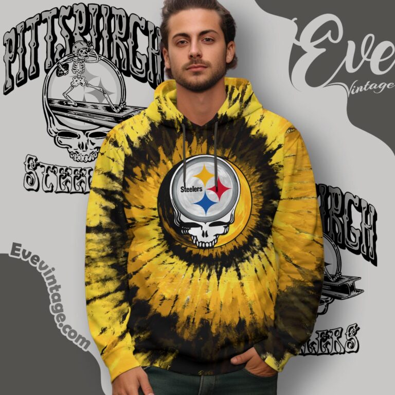 Stealie Pittsburgh Steelers Grateful Dead Tie dye Shirt Hoodie Stealie Pittsburgh Steelers Grateful Dead Tie dye Shirt Hoodie