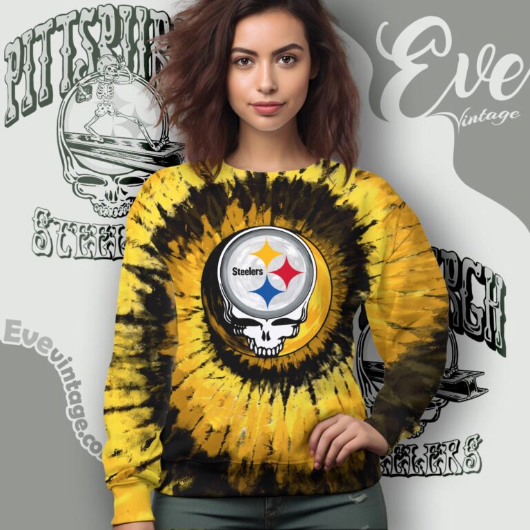 Stealie Pittsburgh Steelers Grateful Dead Tie dye Shirt Sweatshirt Stealie Pittsburgh Steelers Grateful Dead Tie dye Shirt Sweatshirt