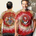 Stealie San Francisco 49ers Grateful Dead Tie Dye Shirt