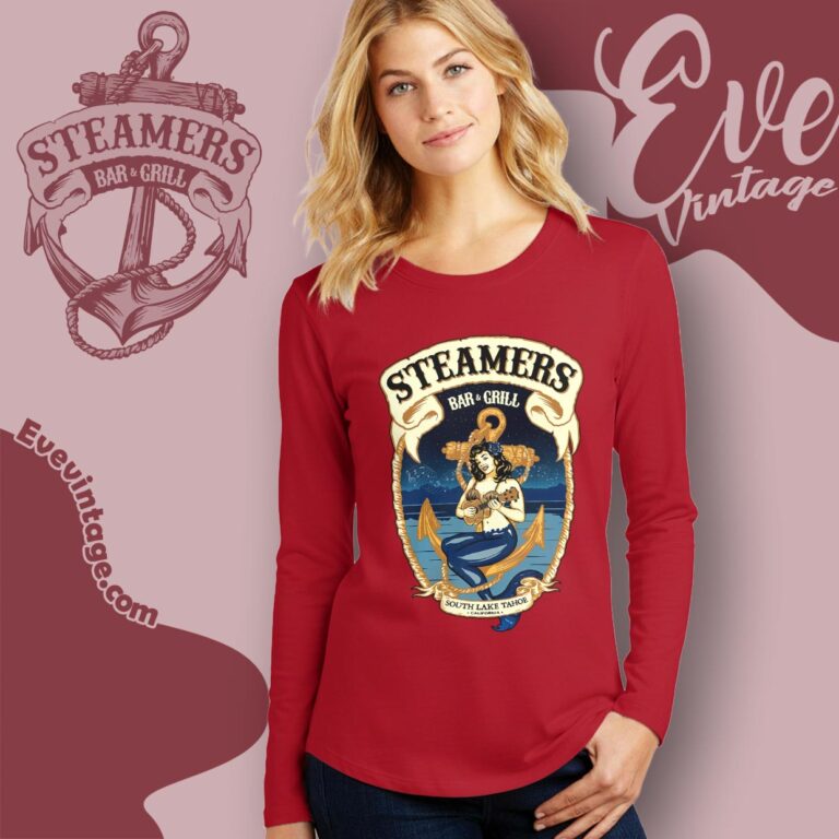 Steamers Bar Grill Shirt – South Lake Tahoe Ca Dive Bar Long Sleeve Tee Steamers Bar Grill Shirt – South Lake Tahoe Ca Dive Bar Long Sleeve Tee