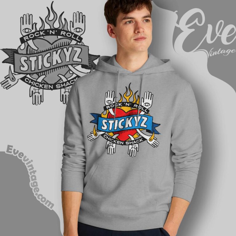 Stickyz Rock N' Roll Chicken Shack Shirt – Little Rock Live Music Joint Hoodie Stickyz Rock N' Roll Chicken Shack Shirt – Little Rock Live Music Joint Hoodie