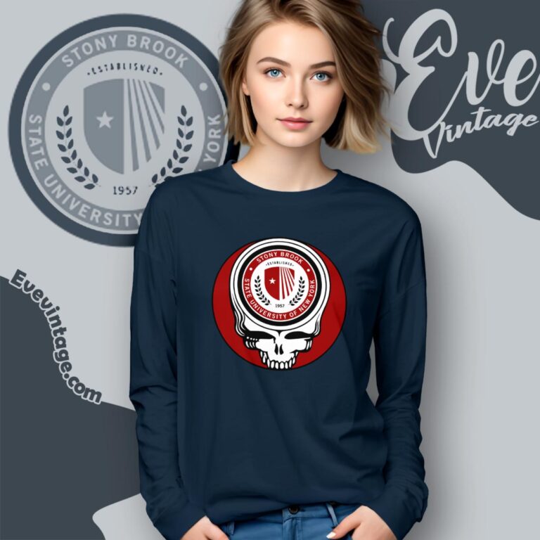 Stony Brook University Steal Your Face Grateful Dead Shirt Long Sleeve Tee Stony Brook University Steal Your Face Grateful Dead Shirt Long Sleeve Tee