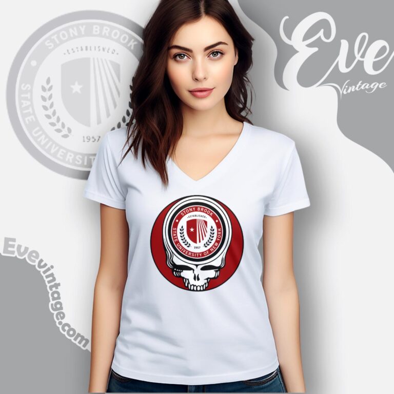 Stony Brook University Steal Your Face Grateful Dead Shirt V Neck TShirt Stony Brook University Steal Your Face Grateful Dead Shirt V Neck TShirt