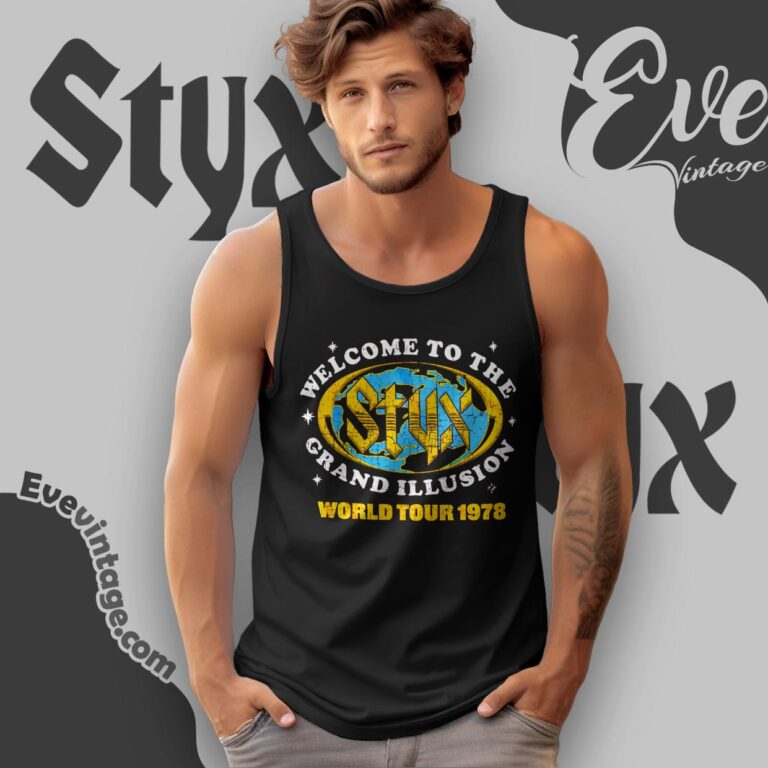 Styx Grand Illusion World Tour 78 Shirt Tank Top Racerback Styx Grand Illusion World Tour 78 Shirt Tank Top Racerback