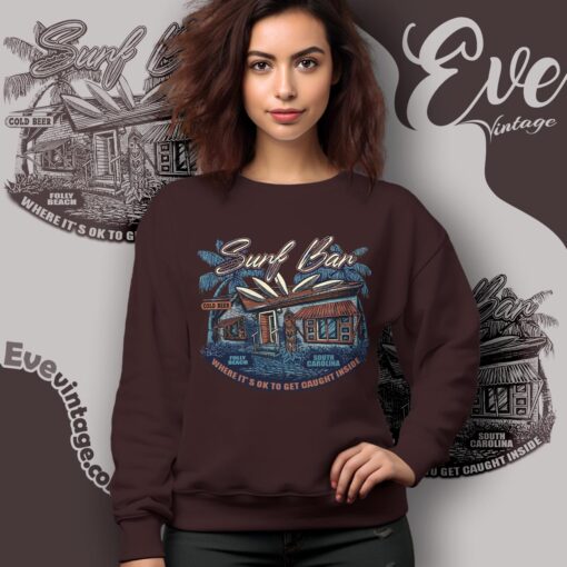 Surf Bar Shirt – Folly Beach SC Dive Bar Tee