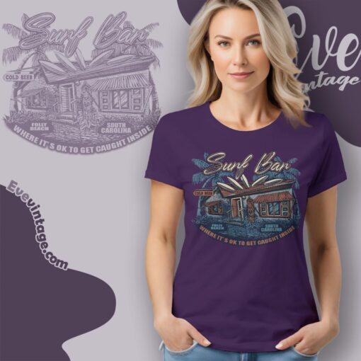 Surf Bar Shirt – Folly Beach SC Dive Bar Tee