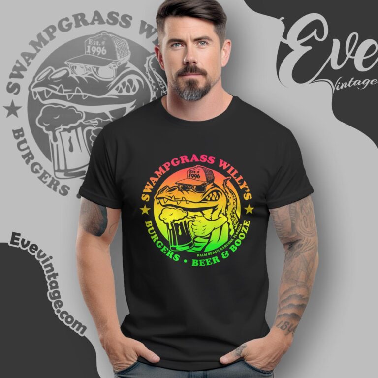 Swampgrass Willy's Bar Shirt Palm Beach Garden Florida Dive Bar T shirt Swampgrass Willy's Bar Shirt Palm Beach Garden Florida Dive Bar T shirt