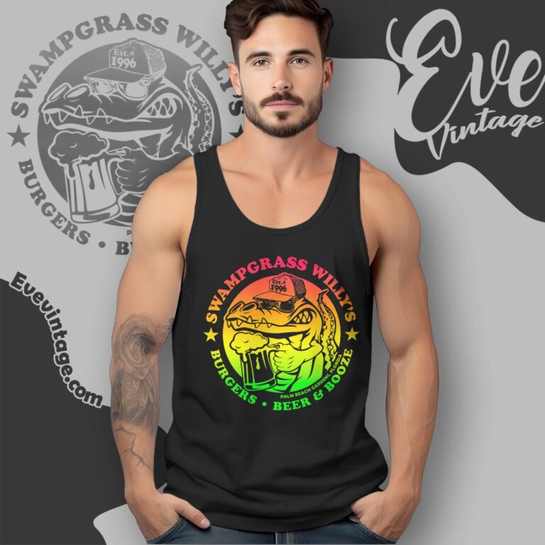 Swampgrass Willy's Bar Shirt Palm Beach Garden Florida Dive Bar Tank Top Racerback Swampgrass Willy's Bar Shirt Palm Beach Garden Florida Dive Bar Tank Top Racerback