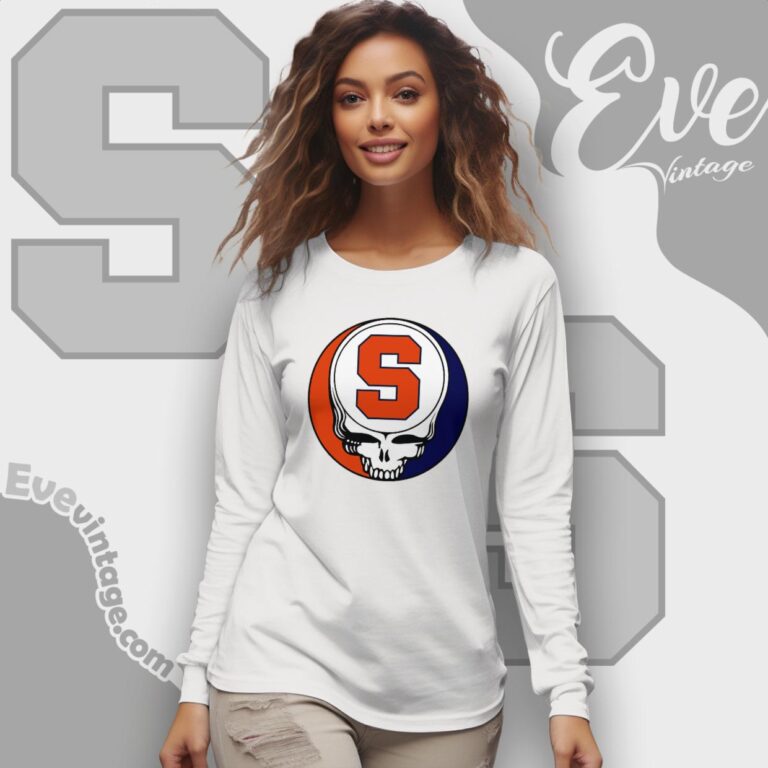 Syracuse University Steal Your Face Grateful Dead Shirt Long Sleeve Tee Syracuse University Steal Your Face Grateful Dead Shirt Long Sleeve Tee