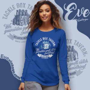 Tackle Box Tavern Shirt Atlantic Beach Nc Dive Bar Long Sleeve Tee