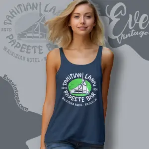 Tahitian Lanai Papeete Bar Shirt Waikiki Hi Tiki Bar Tank Top Racerback