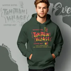 Tahitian Village Shirt Downey Ca Tiki Bar Hoodie