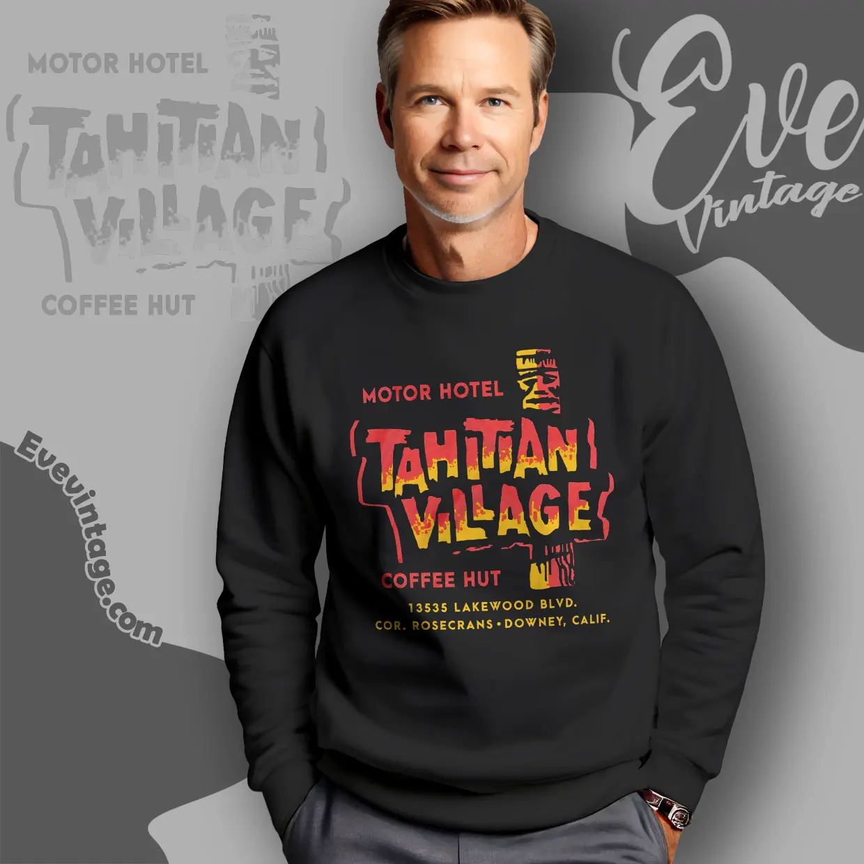 Tahitian Village Shirt Downey Ca Tiki Bar Sweatshirt Tahitian Village Shirt Downey Ca Tiki Bar Sweatshirt