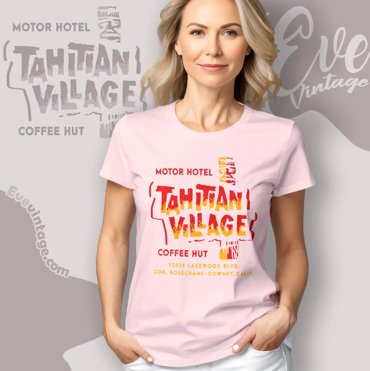 Tahitian Village Shirt Downey Ca Tiki Bar Women T shirt Tahitian Village Shirt Downey Ca Tiki Bar Women T shirt