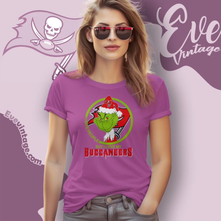 Tampa Bay Buccaneers Christmas Grinch Shirt I Hate People But I Love My Buccaneers Women T Shirt Tampa Bay Buccaneers Christmas Grinch Shirt I Hate People But I Love My Buccaneers Women T Shirt