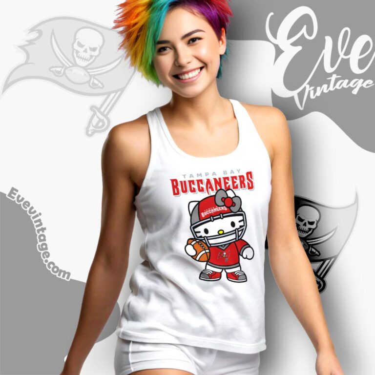 Tampa Bay Buccaneers Hello Kitty Shirt Tank Top Racerback Tampa Bay Buccaneers Hello Kitty Shirt Tank Top Racerback