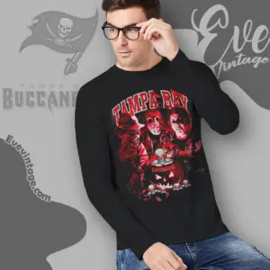 Tampa Bay Buccaneers Horror Halloween Long Sleeve Tee
