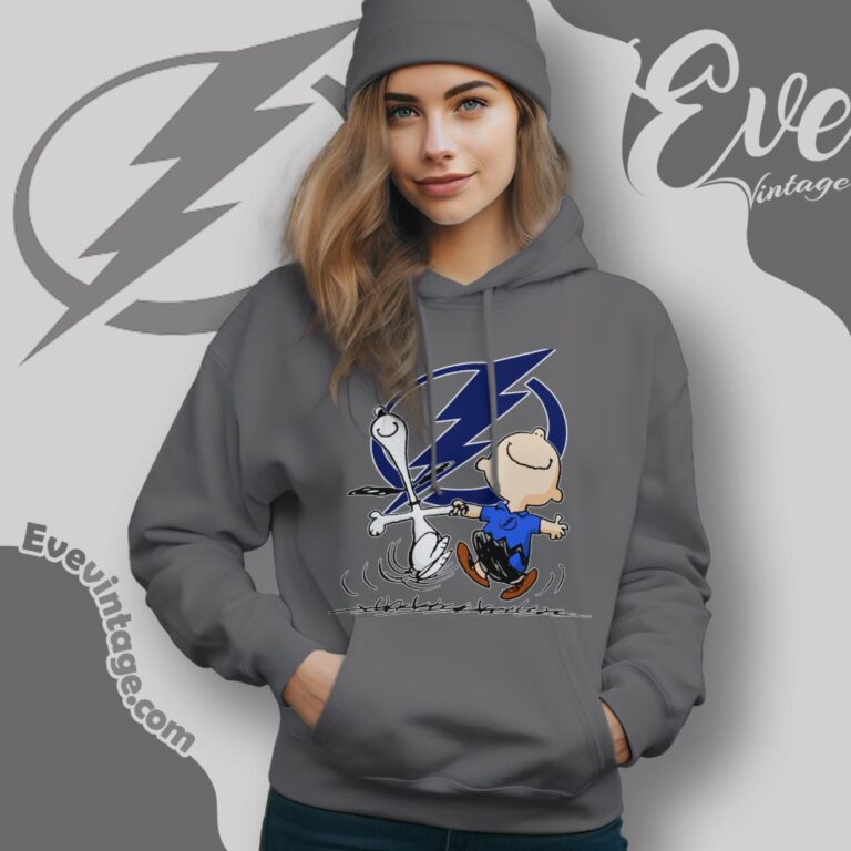 Tampa Bay Lightning Charlie Brown Snoopy Happy Dancing Shirt Hoodie Tampa Bay Lightning Charlie Brown Snoopy Happy Dancing Shirt Hoodie