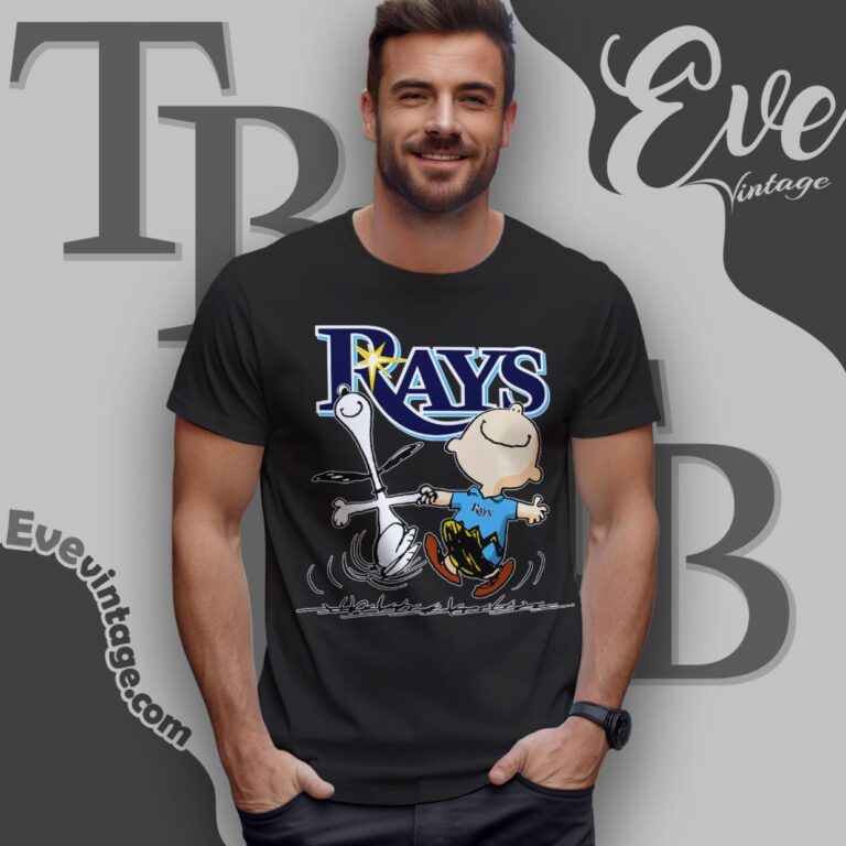 Tampa Bay Rays Charlie Brown Snoopy Happy Dancing Shirt T Shirt Tampa Bay Rays Charlie Brown Snoopy Happy Dancing Shirt T Shirt