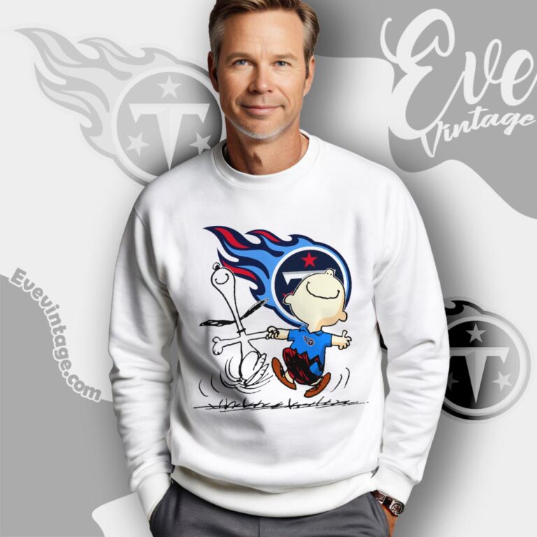 Tennessee Titans Charlie Brown Snoopy Happy Dancing Shirt Sweatshirt Tennessee Titans Charlie Brown Snoopy Happy Dancing Shirt Sweatshirt