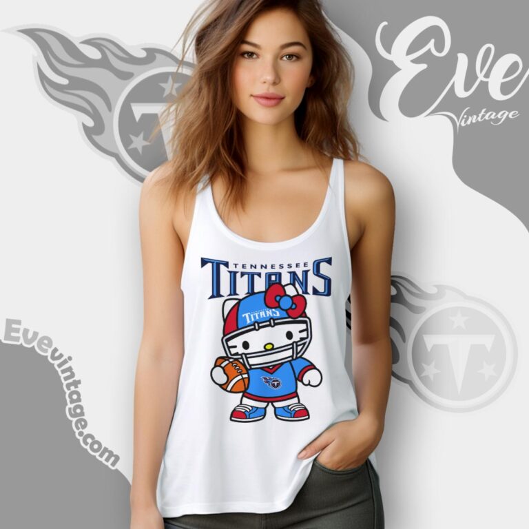 Tennessee Titans Hello Kitty Shirt Tank Top Racerback Tennessee Titans Hello Kitty Shirt Tank Top Racerback