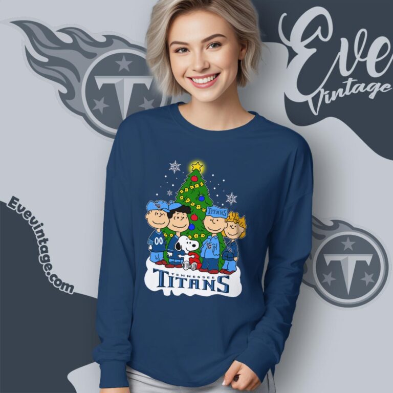 Tennessee Titans Snoopy The Peanuts Christmas Shirt Long Sleeve Tee Tennessee Titans Snoopy The Peanuts Christmas Shirt Long Sleeve Tee