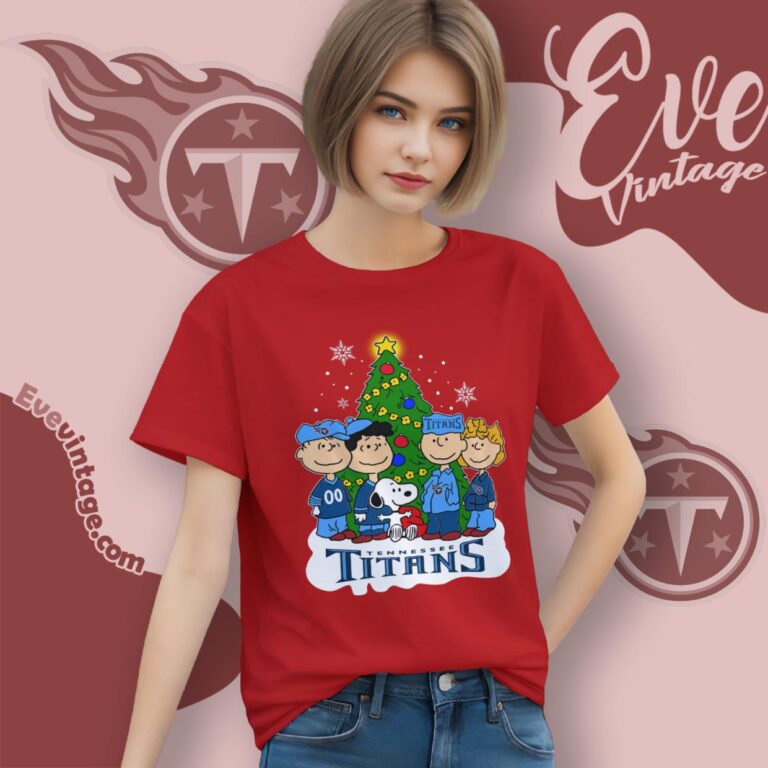 Tennessee Titans Snoopy The Peanuts Christmas Shirt Women T Shirt Tennessee Titans Snoopy The Peanuts Christmas Shirt Women T Shirt