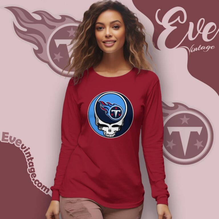 Tennessee Titans Steal Your Face Grateful Dead Shirt Long Sleeve Tee Tennessee Titans Steal Your Face Grateful Dead Shirt Long Sleeve Tee