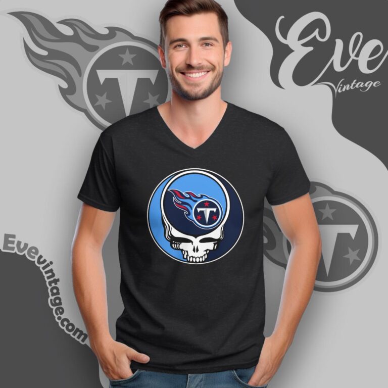 Tennessee Titans Steal Your Face Grateful Dead Shirt V Neck TShirt Tennessee Titans Steal Your Face Grateful Dead Shirt V Neck TShirt