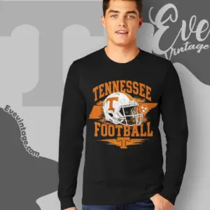 Tennessee Volunteers Football Helmet Long Sleeve Tee