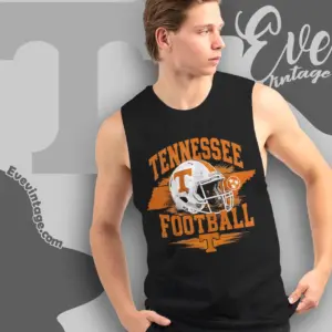 Tennessee Volunteers Football Helmet Tank Top Racerback