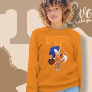 Tennessee Volunteers Sonic The Hedgehog Basketball Sweatshirt