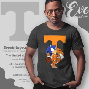 Tennessee Volunteers Sonic The Hedgehog Basketball T shirt